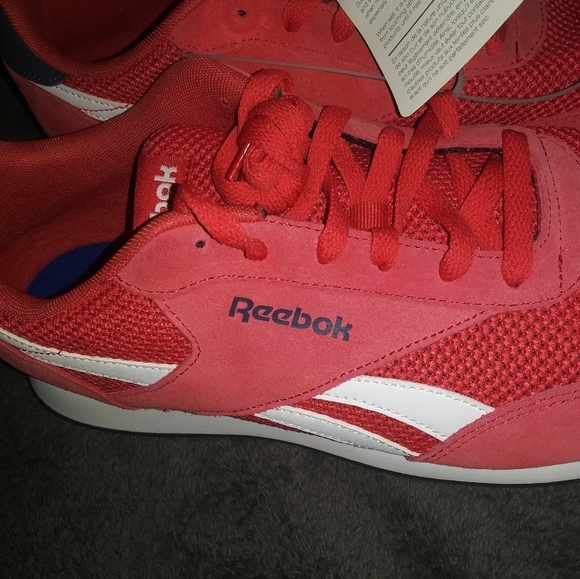 🆕Reebok | Classics Suede Mens Red & White Sneaker Shoes Size 12 - Picture 4 of 12